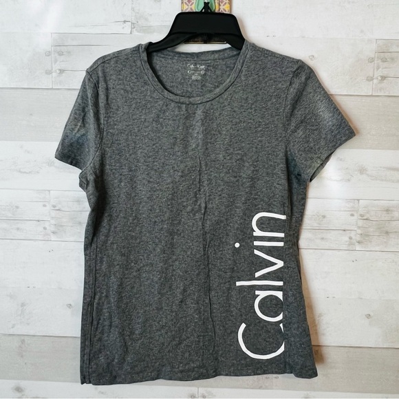 Calvin Klein Gray Performance Tee - Picture 1 of 4